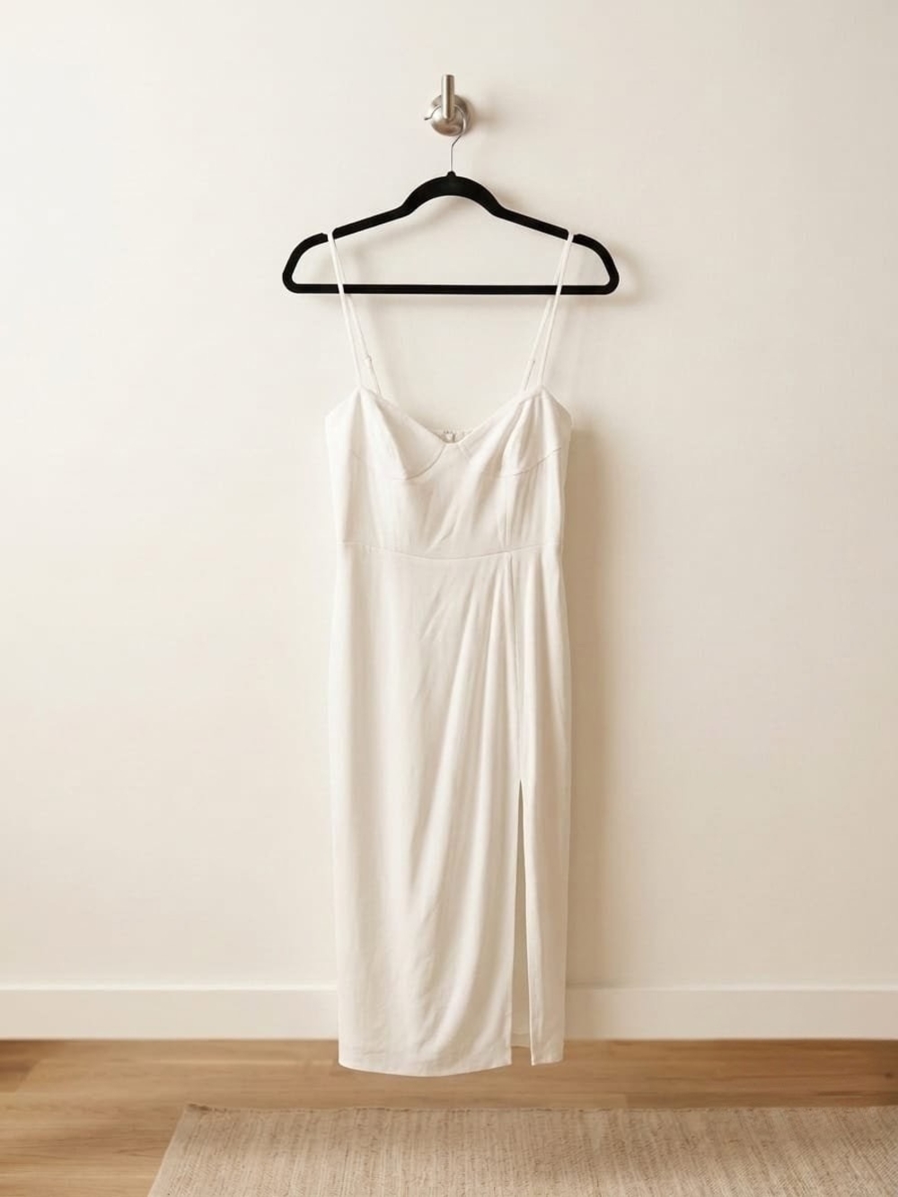 Sunday Best Viola Midi Slip Dress with Side Slit